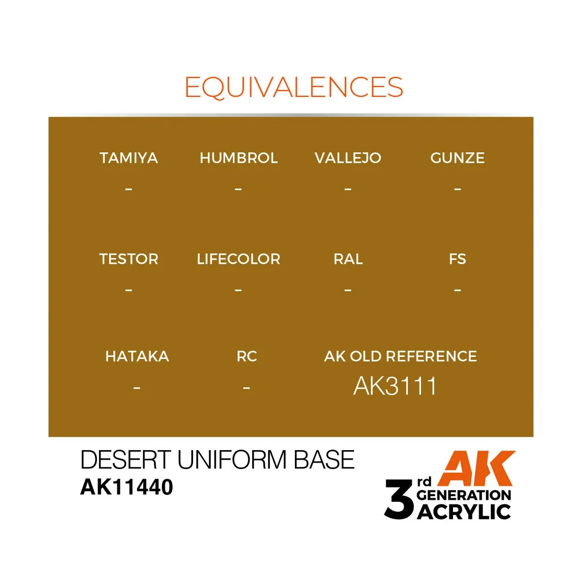 Desert Uniform Base - AK Interactive AK11440