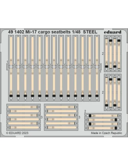 Mi-17 cargo seatbelts STEEL, 1/48 - Eduard Accessories 491402