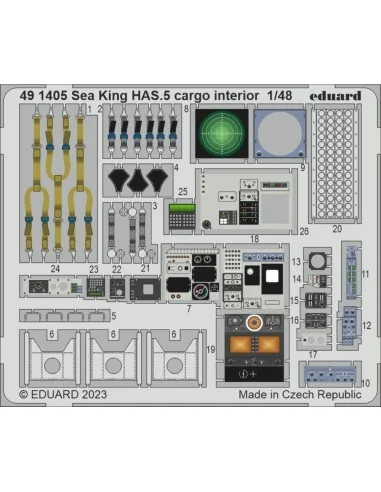 Sea King HAS.5 cargo interior, 1/48 - Eduard Accessories 491405