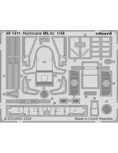 Hurricane Mk.IIc, 1/48 - Eduard Accessories 491411