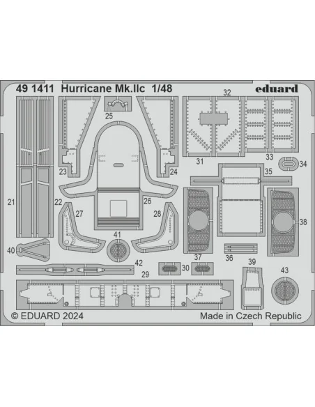 [NO_DESC] Hurricane Mk.IIc, 1/48 - Eduard Accessories 491411