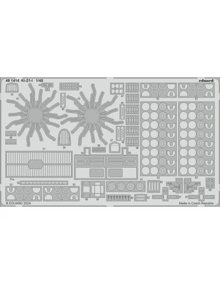Ki-21-I 1/48 ICM, 1/48 - Eduard Accessories 491414