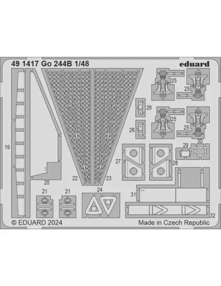 Go 244B 1/48 ICM, 1/48 - Eduard Accessories 491417