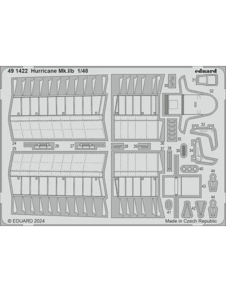 Hurricane Mk.IIb 1/48 ARMA HOBBY, 1/48 - Eduard Accessories 491422