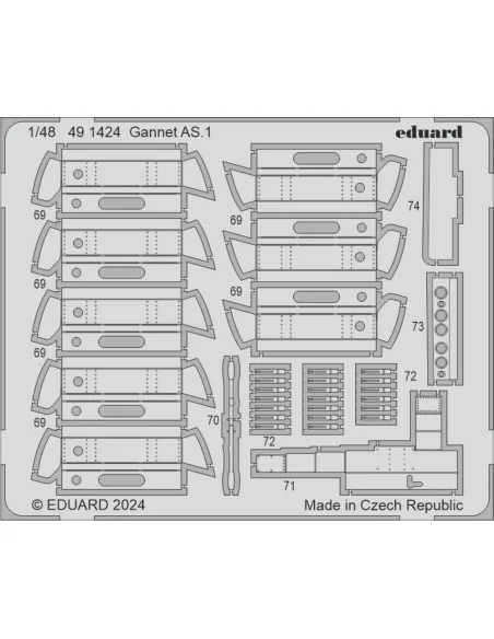 [NO_DESC] Gannet AS.1 1/48 AIRFIX, 1/48 - Eduard Accessories 491424