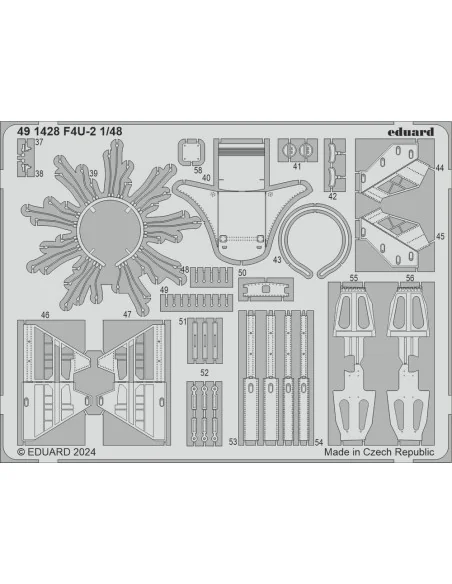 F4U-2 1/48 MAGIC FACTORY, 1/48 - Eduard Accessories 491428