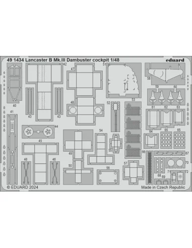 Lancaster B Mk.III Dambuster cockpit 1/48 HKM, 1/48 - Eduard Access...