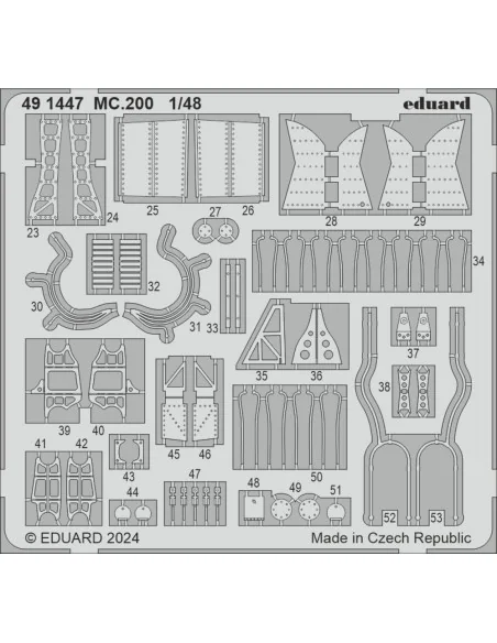 MC.200 ITALERI, 1/48 - Eduard Accessories 491447