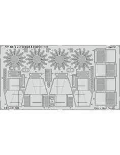 B-24J cockpit & engines HOBBY BOSS, 1/48 - Eduard Accessories 491450
