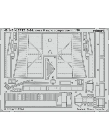 [NO_DESC] B-24J nose & radio compartment, 1/48 - Eduard Accessories...