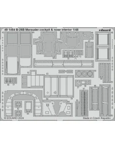 [NO_DESC] B-26B Marauder cockpit & nose interior ICM, 1/48 - Eduard...