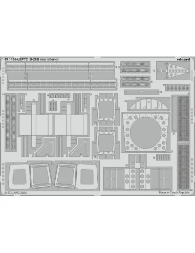 B-26B rear interior, 1/48 - Eduard Accessories 491455