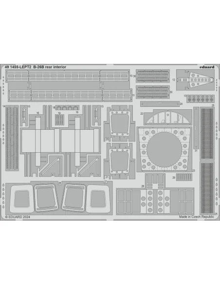 B-26B rear interior, 1/48 - Eduard Accessories 491455