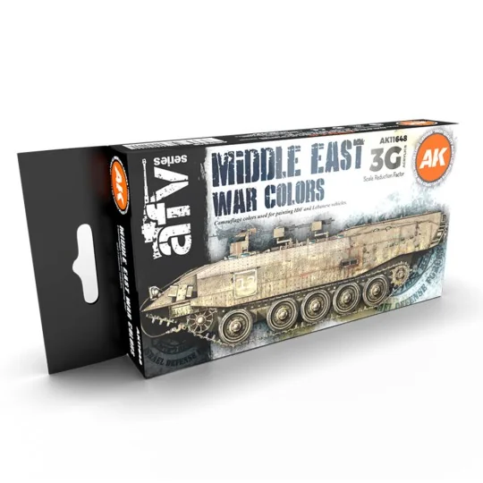 MIDDLE EAST WAR COLORS 3G - AK Interactive AK11648 MIDDLE EAST WAR COLORS 3G - AK Interactive AK11648