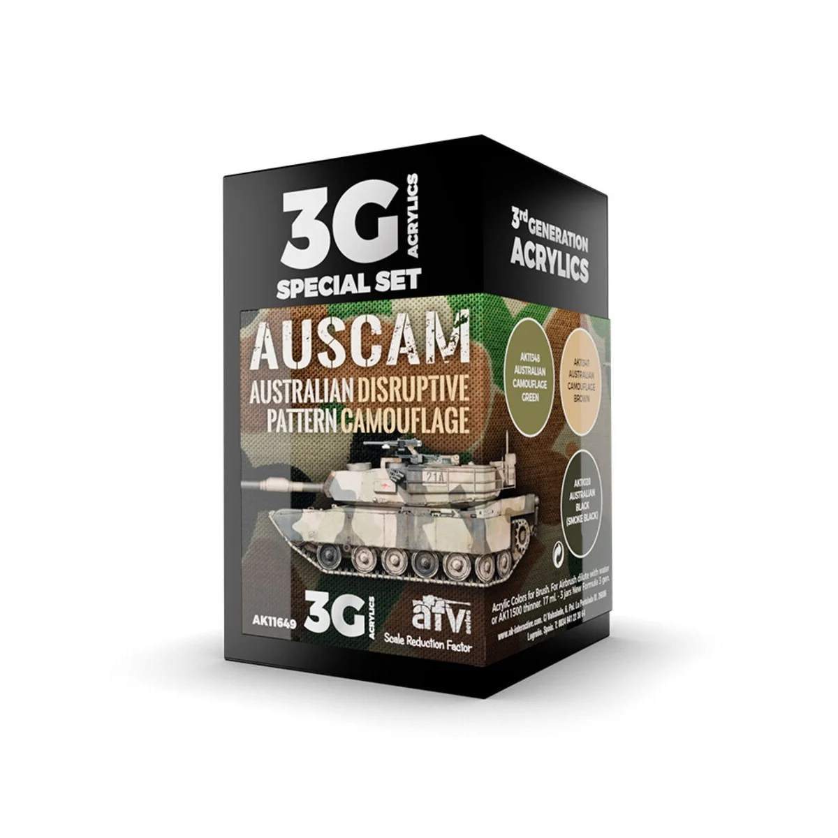 AUSCAM COLORS SET 3G - AK Interactive AK11649