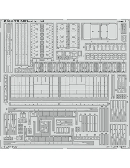 B-17F bomb bay, 1/48 - Eduard Accessories 491465