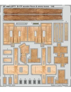 B-17F wooden floors & ammo boxes, 1/48 - Eduard Accessories 491466