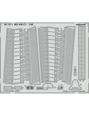 MS 406.C1, 1/48 - Eduard Accessories 491471