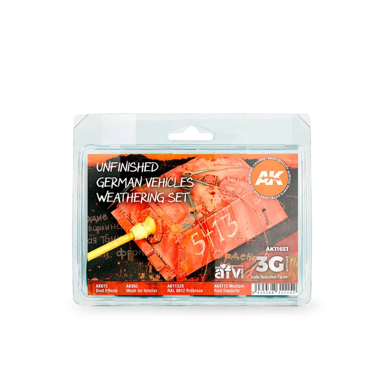 UNFINISHED GERMAN VEHICLES WEATHERING 3G - AK Interactive AK11651 UNFINISHED GERMAN VEHICLES WEATHERING 3G - AK Interactive AK11651