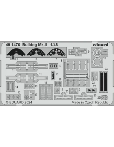 Bulldog Mk.II, 1/48 - Eduard Accessories 491476