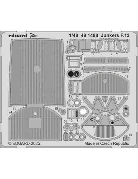Junkers F.13 MINIART, 1/48 - Eduard Accessories 491494