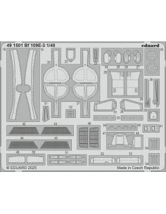 Bf 109E-3 HOBBY BOSS, 1/48 - Eduard Accessories 491501