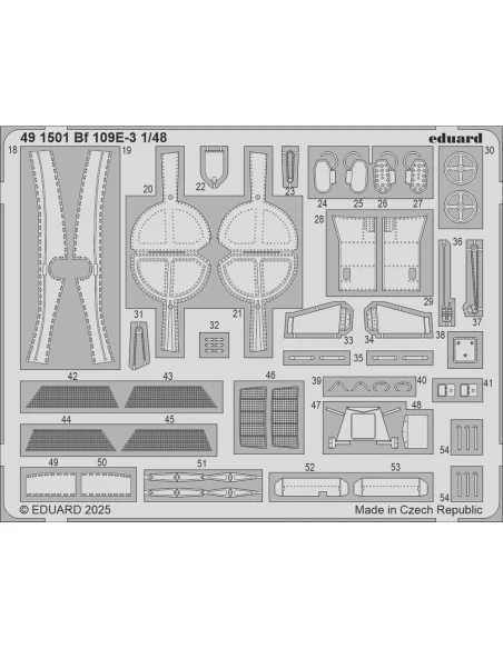 [NO_DESC] Bf 109E-3 HOBBY BOSS, 1/48 - Eduard Accessories 491501