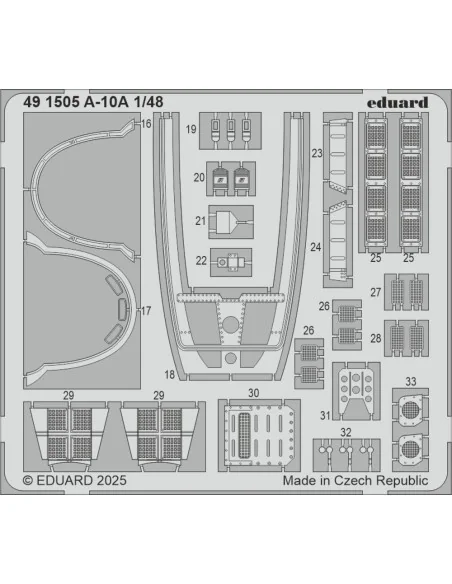 A-10A GREAT WALL HOBBY, 1/48 - Eduard Accessories 491505