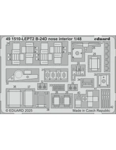 B-24D nose interior HOBBY BOSS, 1/48 - Eduard Accessories 491510 2
