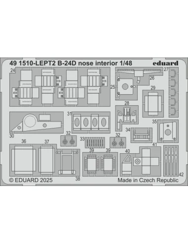 B-24D nose interior HOBBY BOSS, 1/48 - Eduard Accessories 491510