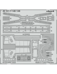 [NO_DESC] F-14D GREAT WALL HOBBY, 1/48 - Eduard Accessories 491511