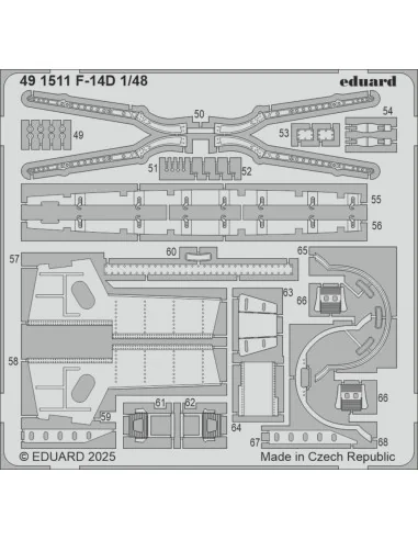 [NO_DESC] F-14D GREAT WALL HOBBY, 1/48 - Eduard Accessories 491511
