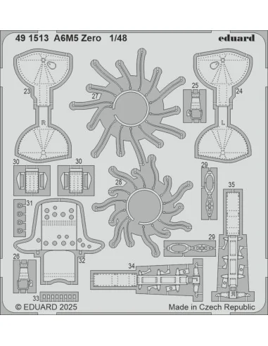 A6M5 Zero FINE MOLDS, 1/48 - Eduard Accessories 491513