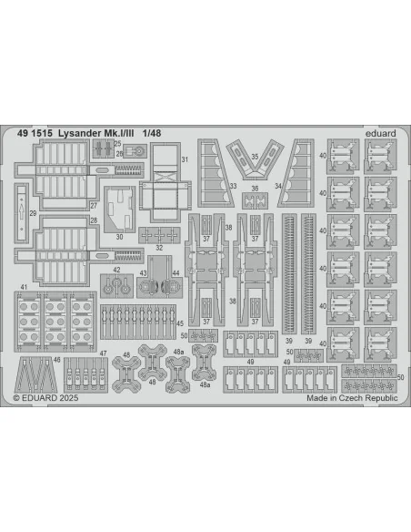 Lysander Mk.I/III AIRFIX, 1/48 - Eduard Accessories 491515