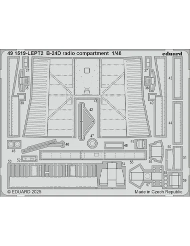 [NO_DESC] B-24D radio compartment HOBBY BOSS, 1/48 - Eduard Accesso...