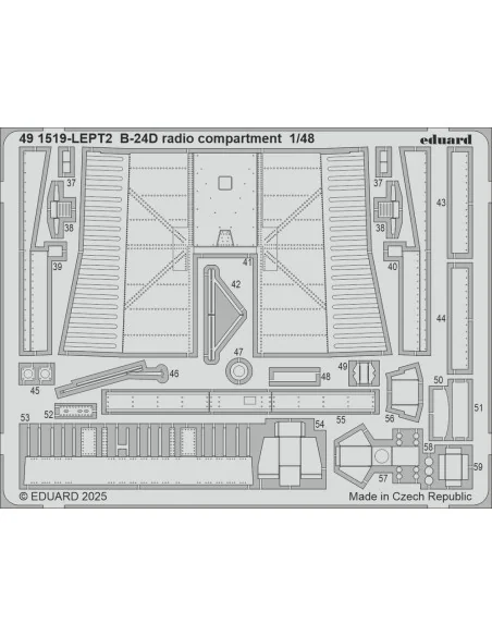 [NO_DESC] B-24D radio compartment HOBBY BOSS, 1/48 - Eduard Accesso...