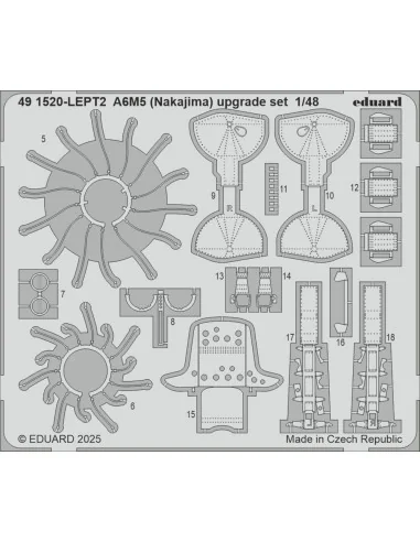 [NO_DESC] A6M5 (Nakajima) upgrade set EDUARD, 1/48 - Eduard Accesso...