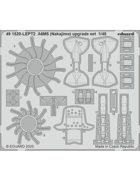 A6M5 (Nakajima) upgrade set EDUARD, 1/48 - Eduard Accessories 491520