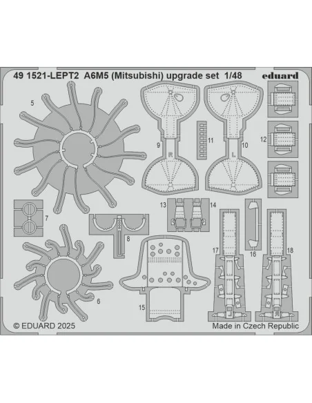 A6M5 (Mitsubishi) upgrade set EDUARD, 1/48 - Eduard Accessories 491521