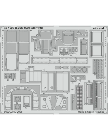 B-26G Marauder ICM, 1/48 - Eduard Accessories 491529