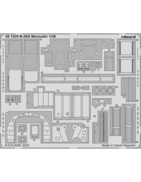 B-26G Marauder ICM, 1/48 - Eduard Accessories 491529