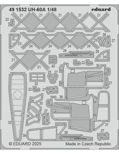 UH-60A ICM, 1/48 - Eduard Accessories 491532