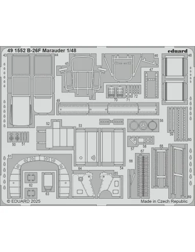 [NO_DESC] B-26F Marauder ICM, 1/48 - Eduard Accessories 491552