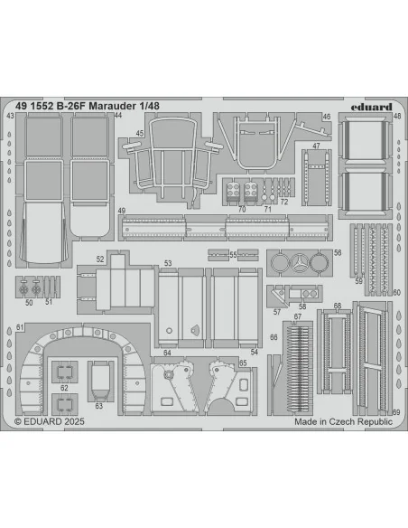 B-26F Marauder ICM, 1/48 - Eduard Accessories 491552