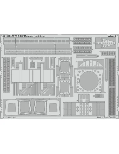 B-26F Marauder rear interior ICM, 1/48 - Eduard Accessories 491553