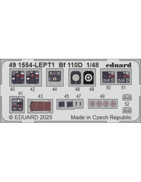 Bf 110D EDUARD, 1/48 - Eduard Accessories 491554