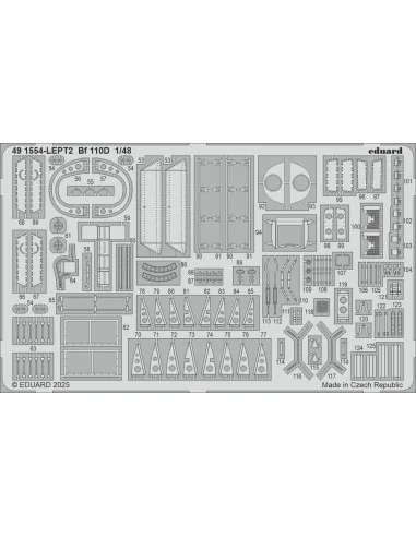 Bf 110D EDUARD, 1/48 - Eduard Accessories 491554