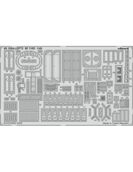 Bf 110D EDUARD, 1/48 - Eduard Accessories 491554