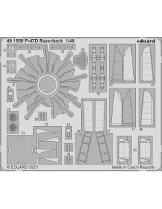 [NO_DESC] P-47D Razorback for Miniart, 1/48 - Eduard Accessories 49...