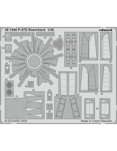 P-47D Razorback for Miniart, 1/48 - Eduard Accessories 491558